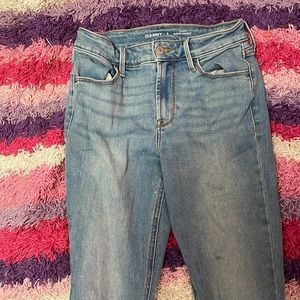 Blue, size 0, super skinny Old Navy jeans